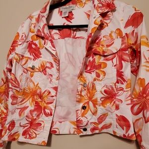 Vintage prints tend Jean jacket